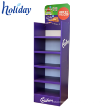 Cardboard Grocery Store Display Shelf For Retail